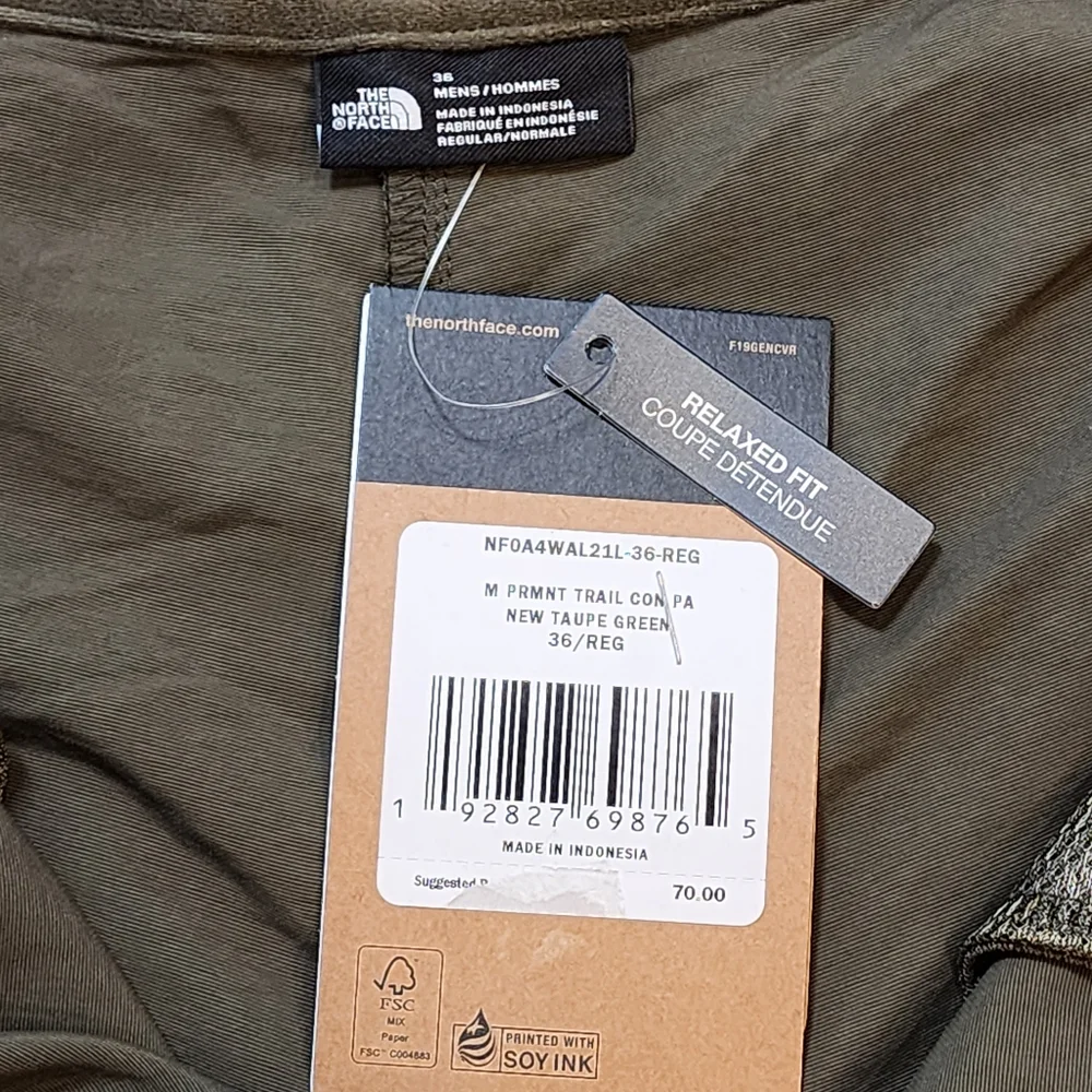 NEW The North Face Convertible Pants that Zip off into shorts!  Men's Size 36